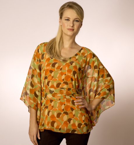 Per Una Nostalgia Spot Print Kimono Blouse clothing
