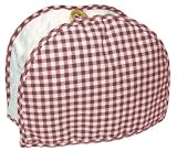Gingham Burgundy 4 Slice Toaster Appliance Cover