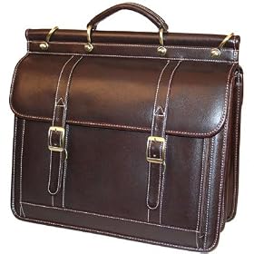 New Bugatti Burgundy Leather Briefcase Laptop