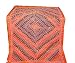 Beaded Throw Orange Wall Hanging Hand Embroidered Tapestry FINAL SALE