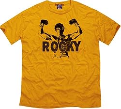 Rocky Pose Vintage Washed Gold Tee T-shirt