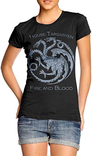Xtees - Juniors Vintage Style Game Of Thrones House Targaryen Dragon Sigil T-Shirt
