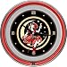 Trademark Miller High Life Girl In The Moon Vintage 14 Inch Neon Clock, Black/Red