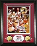 NBA Miami Heat 2011 Finals Team Force 24KT Gold Coin Photo Mint