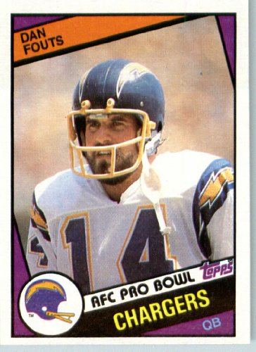 1984 Topps # 179 Dan Fouts San Diego Chargers Football Card - Shipped In Protective Screwdown Display Case!