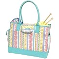 Debbie Macomber Floral Striped Tote