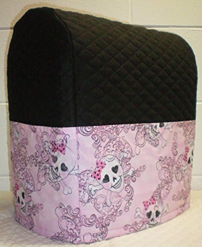 Quilted Pink Skulls Kitchenaid Lift Bowl Stand Mixer Cover (Pink)