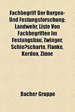 Fachbegriff Der Burgen- Und Festungsforschung: Landwehr, Liste Von Fachbegriffen Im Festungsbau, Zwinger, Schiessscharte, Flanke, Kordon, Zinne