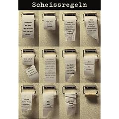 1art1 35023 Fun - Scheissregeln Poster (91 x 61 cm)