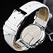 Youyoupifa Best Birthday Gift Fashion PU Leather Strap Quartz Wrist Watch (White)