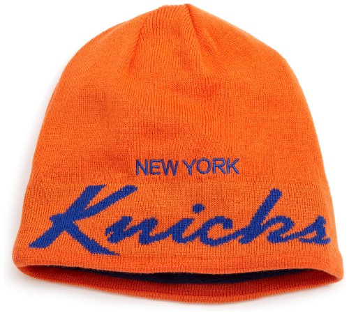 NBA Men's Anniversary Draft Knit Hat - Kf11Z, New York Knicks, One Size , New York Knicks , Orange