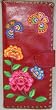 Spring Garden Wallet Flowers & Butterflies Red