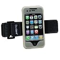 Tuneband, Grantwood Technology's Armband, Silicone Skin, and Screen Protector for iPhone 1G and iPhone 3G and new iPhone 3G S, Cloud/Clear
