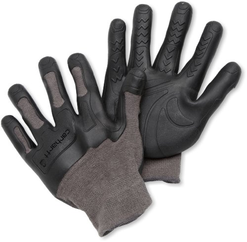 Carhartt Men's C-Grip Knuckler High Dexterity Vibration Reducing Glove, Grey, Small/Medium On Sale