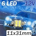 High Power LED-Lampe 12V / Sofitte 11x31mm