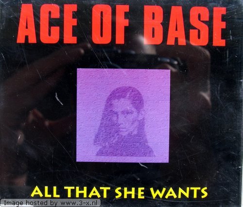 Ace of Base All That She Wants cd cover
