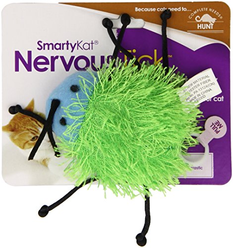 SmartyKat Nervous Tick Cat Toy Pull-String Motion Catnip Toy