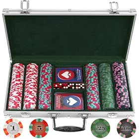 300 Chip NexGenT PRO Classic Style Poker Set – Aluminum Case (fls)