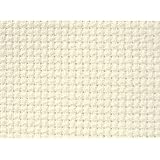 M.C.G. Textiles Fabric for Counted Cross Stitch 18 Count Aida Cut, 30 by 36-Inch, Ivory