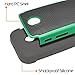 Moto E Case (1st Gen - 2014), MagicMobile Hyrbid Rugged Durable Impact Resistant Shockproof Double Layer Cover [DUAL ARMOR SERIES] Protective Hard Shield Shell and Soft Flexible Silicone Skin [Gray - Turquoise] - Compatible with Moto E (1st Gen) Only
