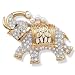 Crystal Elephant Pin