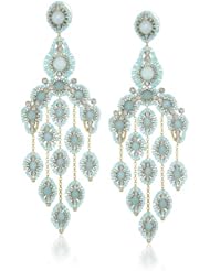 Miguel Ases Amazonite Cascading Drop Earrings