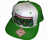 Tmnt Teenage Mutant Ninja Turtles Faces Mens Green Snapback