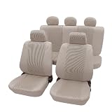 Produkt-Bild: Cartrend Sitzbezug Komplett-Set "Elegance", beige, mit Dokunaht, Seitenairbag geeignet