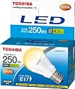 TOSHIBA E-CORE(イー・コア) LED電球(密閉器具対応・フィンレス構造・E17口金・ミニクリプトン電球形・小形電球25W相当・250ルーメン・電球色) LDA4L-E17