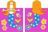 Girls Pink Mermaid Kids Hooded Beach/Bath Towel item# kkt6502