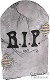 Fake Tombstone w/ Skeleton Hands