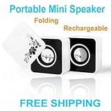 New Mini Amplified Sound Speaker System Rechargeable for iPod MP3 Player Wh ....