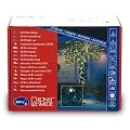 Konstsmide 3616-110 Micro LED Lichterkette (300 warm wei�e Dioden, 24V Au�entrafo, 18W, schwarzes Kabel)