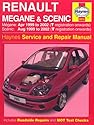 Renault Megane and Scenic (99-02) Service and Repair Manual (Haynes service & repair manual series)