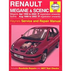Renault Megane and Scenic (99-02) Service and Repair Manual (Haynes service & repair manual series)