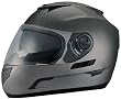 Daytona Crossover Metallic Gun Metal Grey Dual Visor Full Face DOT Motorcycle Helmet [2X-Large]