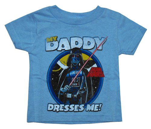  Star Wars Darth Vader My Daddy Dresses Me Baby Infant T-Shirt Tee