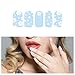 Tattify Christmas Winter Nail Wraps - Let it Snow (Set of 22)