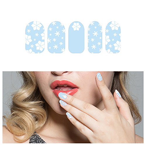 Tattify Christmas Winter Nail Wraps - Let it Snow (Set of 22)