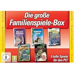 Die gro�e Familienspiele-Box (Big City Mystery / Robinson Crusoe / Winter Magic Bubbles / Das Geheimnis der Azteken / Die J�ger des Geisterhauses)