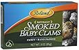 Roland Smoked Baby Clams, 3-Ounce Cans (Pack of 10)