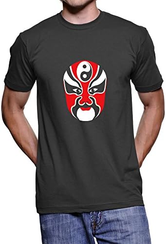 Jiang Wei - a Peking Opera figure from era of the Three Kingdoms (Beijing opera) Unisex T-Shirt (Black, XL-Large(US Size))