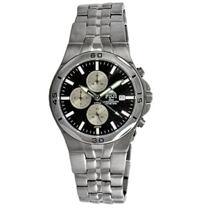Fujitime Men's M2709-A ''Yakushi Series'' Black Chronograph Titanium Watch