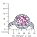 Sterling Silver Pink and White CZ Ring