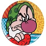 Disney by International Artist Romero Britto for Enesco Grumpy Plate 8 IN