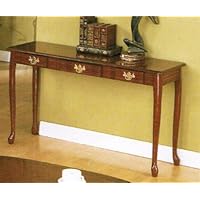 Console Sofa Table with Storage Drawers - Cherry finish