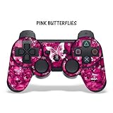 ps3 controller skin Protective Skin for Playstation 3 Remote Controller Pink Butterfly Video Game ps3 controller skin