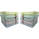 Fecido Fruity Kitchen Collection Complete Set Dish Towels - Heavy Duty - Super Absorbent - 100% Cotton - The Best European Tea Towels With Fruit Design, 10 Pack