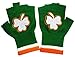 Birsppy St. Patricks Day Fingerless Shamrock Gloves (Pair)