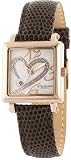 Stuhrling Original Womens 253.1145K2 Amour Aphrodite Courtly Diamond Swiss Brown Leather Strap Watch